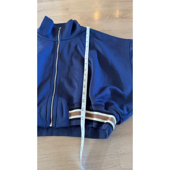 The Group by Babaton Aritzia Rocket Cropped Track Jacket blue size small - Picture 7 of 8